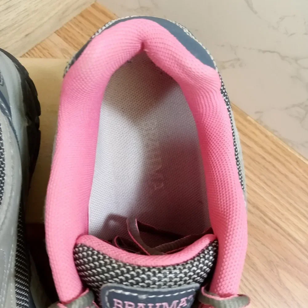 Brahma Steel Toe Womens Sz 10 EU 42 Gray Pink Sarah St. Work Shoe ASTM F 2413-11
